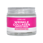 LEBELAGE Wrinkle Collagen Ampoule Cream 70ml for Advanced Elasticity Tightening and Deep Hydration Anti-Aging Care _ Made in Korea
